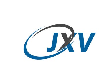 JXV yaratıcı logo tasarımı vektör çizimi