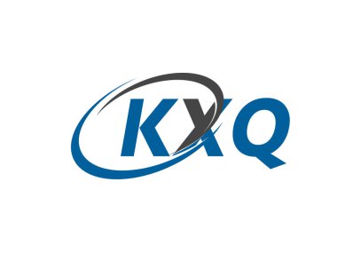 KXQ yaratıcı logo tasarımı vektör çizimi