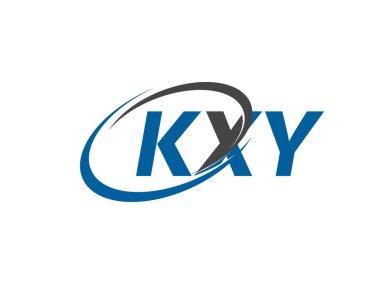 KXY yaratıcı logo tasarımı vektör çizimi