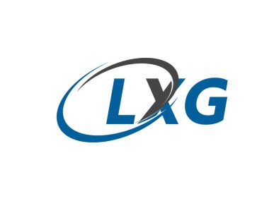 LXG yaratıcı logo tasarımı vektör çizimi