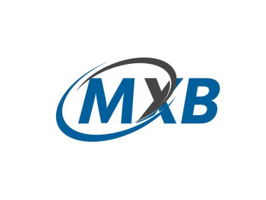 MXB yaratıcı logo tasarımı vektör çizimi
