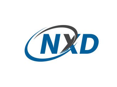 NXD yaratıcı logo tasarımı vektör çizimi