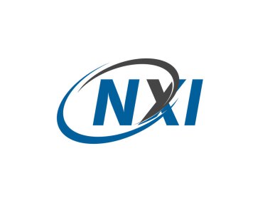 NXI yaratıcı logo tasarımı vektör çizimi