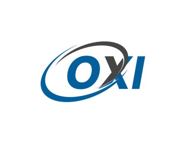 OXI yaratıcı logo tasarımı vektör çizimi