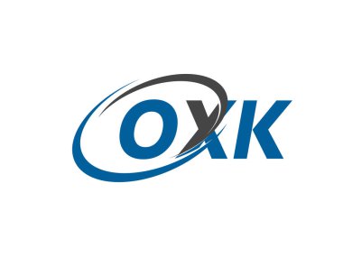 OXK yaratıcı logo tasarımı vektör çizimi