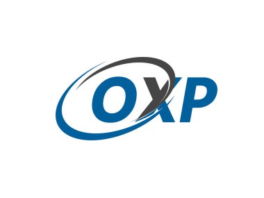OXP yaratıcı logo tasarımı vektör çizimi