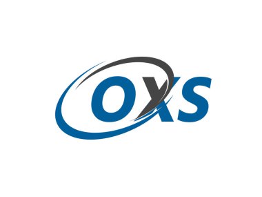 OXS yaratıcı logo tasarımı vektör çizimi