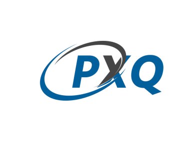 PXQ yaratıcı logo tasarımı vektör çizimi