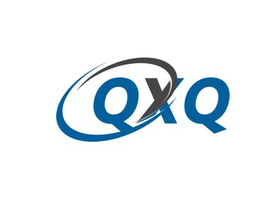 QXQ yaratıcı logo tasarımı vektör çizimi