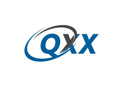 QXX yaratıcı logo tasarımı vektör çizimi