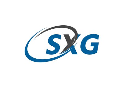 SXG yaratıcı logo tasarımı vektör çizimi