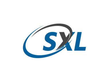 SXL yaratıcı logo tasarımı vektör çizimi