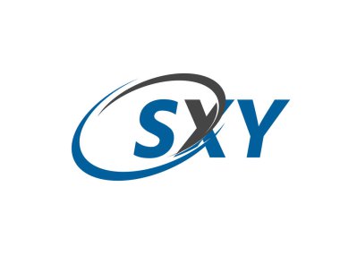 SXY yaratıcı logo tasarımı vektör çizimi