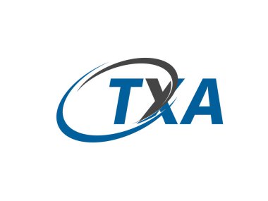TXA yaratıcı logo tasarımı vektör çizimi