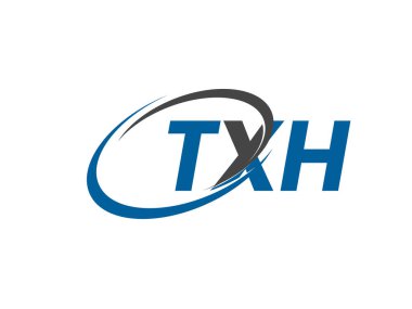 TXH yaratıcı logo tasarımı vektör çizimi