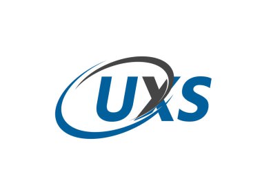 UXS yaratıcı logo tasarımı vektör çizimi