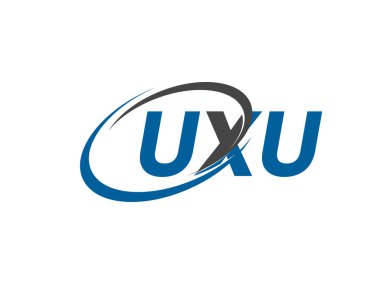 UXU yaratıcı logo tasarımı vektör çizimi