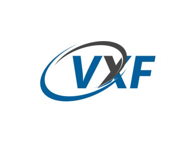 VXF yaratıcı logo tasarımı vektör çizimi