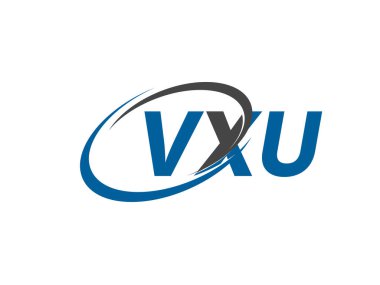 VXU yaratıcı logo tasarımı vektör çizimi