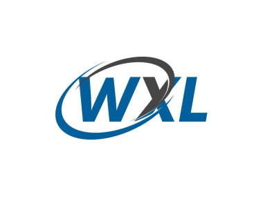 WXL yaratıcı logo tasarımı vektör çizimi