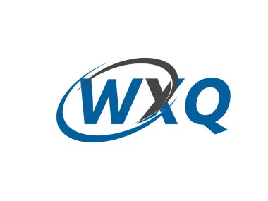WXQ yaratıcı logo tasarımı vektör çizimi