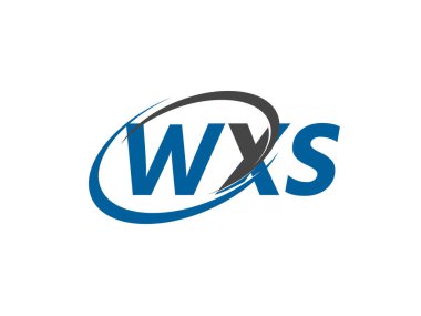 WXS yaratıcı logo tasarımı vektör çizimi