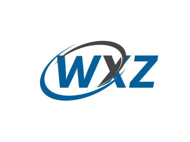 WXZ yaratıcı logo tasarımı vektör çizimi