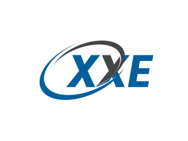XXE yaratıcı logo tasarımı vektör çizimi