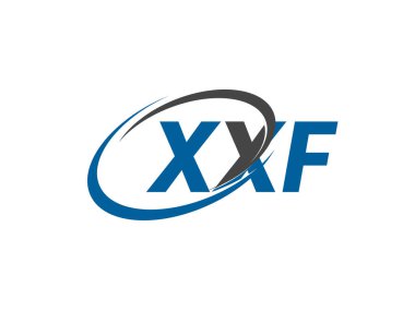 XXF yaratıcı logo tasarımı vektör çizimi