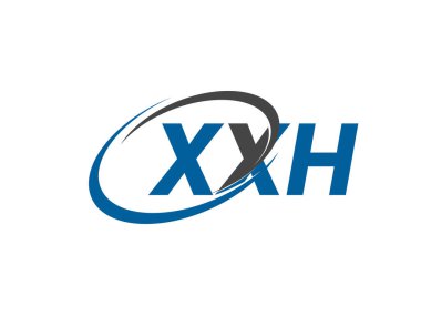 XXH yaratıcı logo tasarımı vektör çizimi