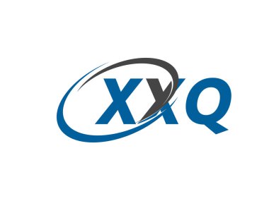 XXQ yaratıcı logo tasarımı vektör çizimi