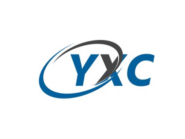 YXC yaratıcı logo tasarımı vektör çizimi