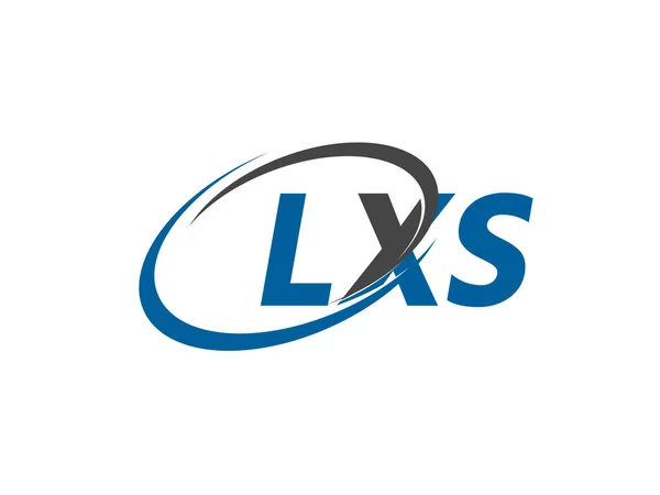 Lxs Creativo Logo Disegno Vettoriale Illustrazione — Vettoriale Stock