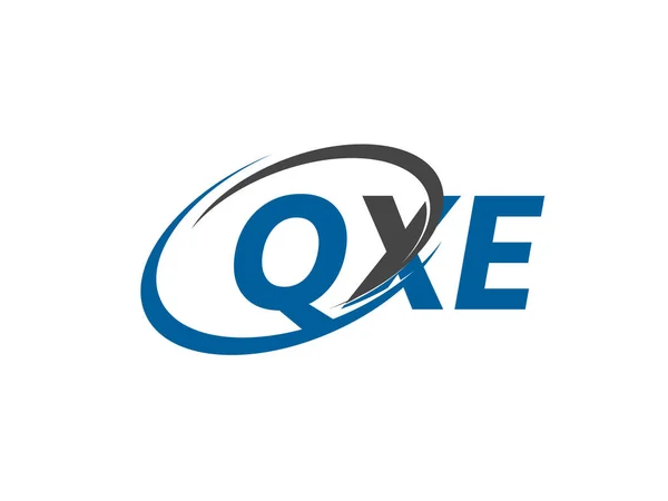 Qxe创意标志设计矢量插图 — 图库矢量图片