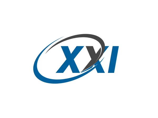 Xxi Kreativní Logo Design Vektorové Ilustrace — Stockový vektor