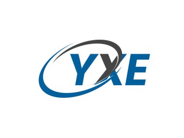 YXE yaratıcı logo tasarımı vektör çizimi