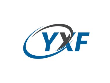YXF yaratıcı logo tasarımı vektör çizimi