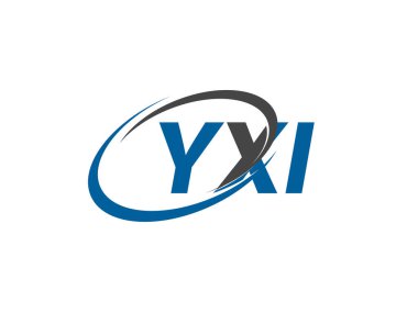 YXI yaratıcı logo tasarımı vektör çizimi