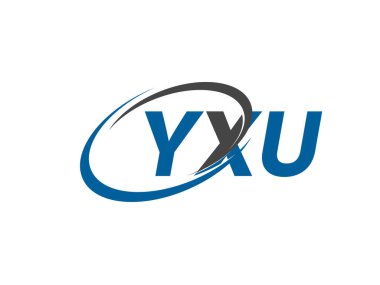 YXU yaratıcı logo tasarımı vektör çizimi