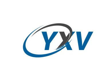 YXV yaratıcı logo tasarımı vektör çizimi