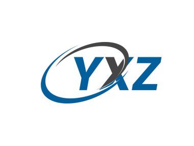 YXZ yaratıcı logo tasarımı vektör çizimi