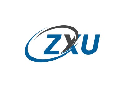 ZXU yaratıcı logo tasarımı vektör çizimi
