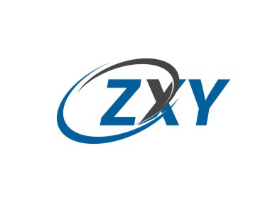 ZXY yaratıcı logo tasarımı vektör çizimi