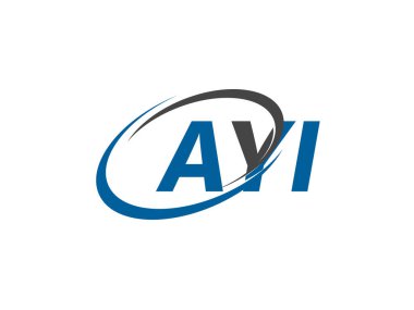AYI yaratıcı logo tasarımı vektör çizimi