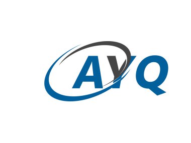 AYQ yaratıcı logo tasarımı vektör çizimi
