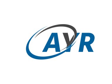AYR yaratıcı logo tasarımı vektör çizimi