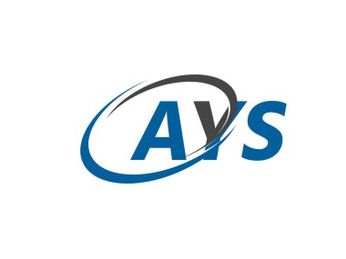 AYS yaratıcı logo tasarımı vektör çizimi