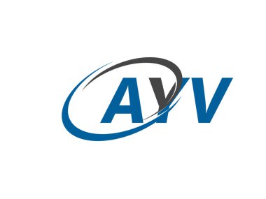 AYV yaratıcı logo tasarımı vektör çizimi