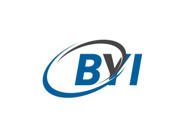 BYI yaratıcı logo tasarımı vektör çizimi