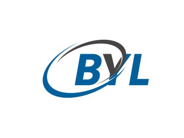 BYL yaratıcı logo tasarımı vektör çizimi